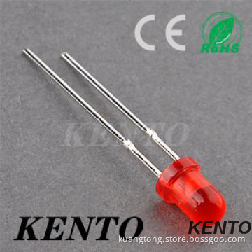 5mm Through Hole Short feet Diffsed Red Ultra bright LED Diode